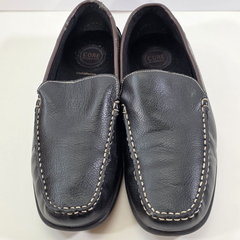 Croft & Barrow Core Technolog Men’s 9 Driving Loafers Slip On Comfort Shoes Blac